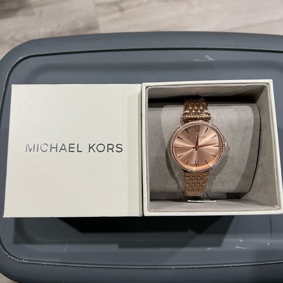MICHAEL Michael Kors | Accessories | Bnwt Mk Rose Gold And Crystal 